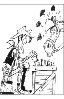 Lucky Luke kleurplaat 17